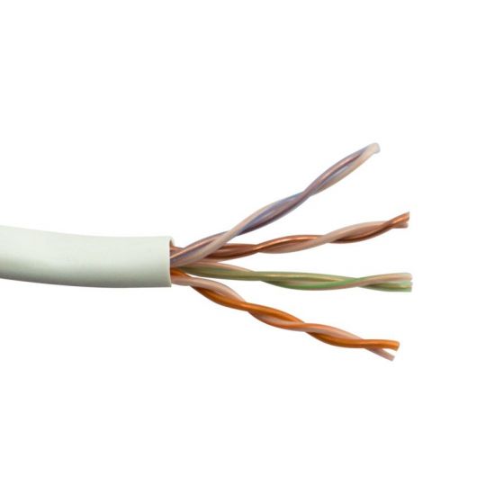 Cat5e CMP Plenum 1000ft Bulk UTP 350Mhz Network LAN Cable LSZH NEW White 