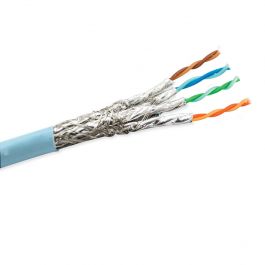 Network Cable Cat-7 S/FTP RJ45 Ethernet Cable in 305M LSZH- Blue