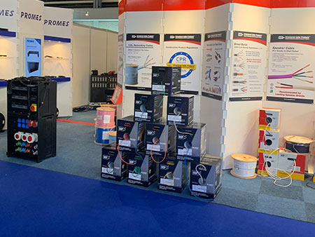 ISE 2019 Tradeshow Amsterdam SCP Structured Cable Products CAT5 CAT6 HDMI Dania Beach Florida