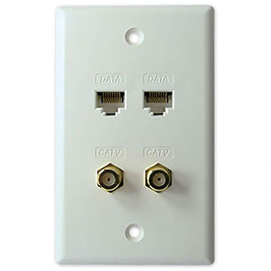 Decorator Style Wall Plates SCP Structured Cable Products CAT5 CAT6 CAT7 HDMI